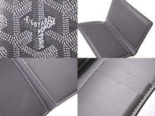 Load image into Gallery viewer, Goyard ゴヤール サンピエール カードケース カードホルダー PVC カーフスキン グレー 美品 中古 4c067508