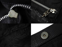 Load image into Gallery viewer, ChromeHearts クロムハーツ CH Plain JJDean Bag プレインJJディーンバッグ レザー シルバー925 ブラック 美品 中古 4c067513