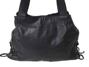 ChromeHearts クロムハーツ CH Plain JJDean Bag プレインJJディーンバッグ レザー シルバー925 ブラック 美品 中古 4c067513