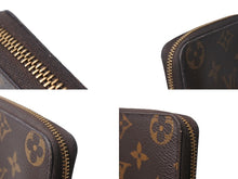 Load image into Gallery viewer, LOUIS VUITTON ルイヴィトン ジッピー コインパース M60067 モノグラムキャンバス ゴールド金具 ブラウン 美品 中古 4c067522