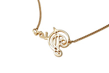 Load image into Gallery viewer, Christian Dior クリスチャンディオール グラフィティ ロゴ ネックレス ゴールド 6.4g メッキ アクセサリー ジュエリー 美品 中古 4c067541