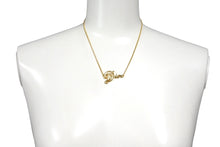Load image into Gallery viewer, Christian Dior クリスチャンディオール グラフィティ ロゴ ネックレス ゴールド 6.4g メッキ アクセサリー ジュエリー 美品 中古 4c067541