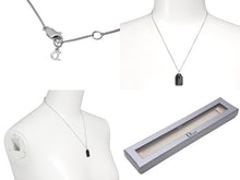Load image into Gallery viewer, 極美品 Dior ディオール ネックレス チョーカー Dior couture ディオール クチュール シルバーカラー ブラック メタル 中古 4c067546