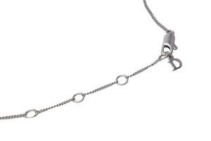 極美品 Dior ディオール ネックレス チョーカー Dior couture ディオール クチュール シルバーカラー ブラック メタル 中古 4c067546