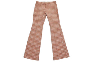 GUCCI グッチ トラウザーズ パンツ ツイードウール ナイロン レッド ホワイト ベージュ ブラック サイズ46 美品 中古 4c067549 