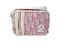 Load image into Gallery viewer, 新品未使用 Christian Dior クリスチャンディオール ポーチ CM1013 ヴィンテージ トロッター柄 ピンク シルバー金具 中古 4c067556