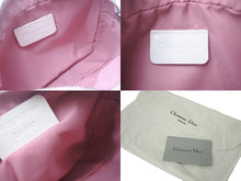 Load image into Gallery viewer, 新品未使用 Christian Dior クリスチャンディオール ポーチ CM1013 ヴィンテージ トロッター柄 ピンク シルバー金具 中古 4c067556