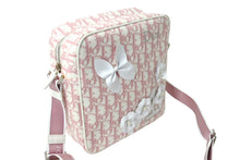 Load image into Gallery viewer, 新品未使用 Christian Dior クリスチャンディオール トロッター ショルダーバッグ ガーリーライン ラインストーン ピンク 中古 4c067557