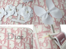Load image into Gallery viewer, 新品未使用 Christian Dior クリスチャンディオール トロッター ショルダーバッグ ガーリーライン ラインストーン ピンク 中古 4c067557