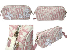 Load image into Gallery viewer, 極美品 ChristianDior クリスチャンディオール トロッター ショルダーバッグ ガーリーライン ラインストーン ピンク 中古 4c067559