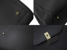 Load image into Gallery viewer, Valextra ヴァレクストラ イジィデ ラージ グレー レザー N402869 ハンドバック ゴールド金具 美品 中古 4c067583