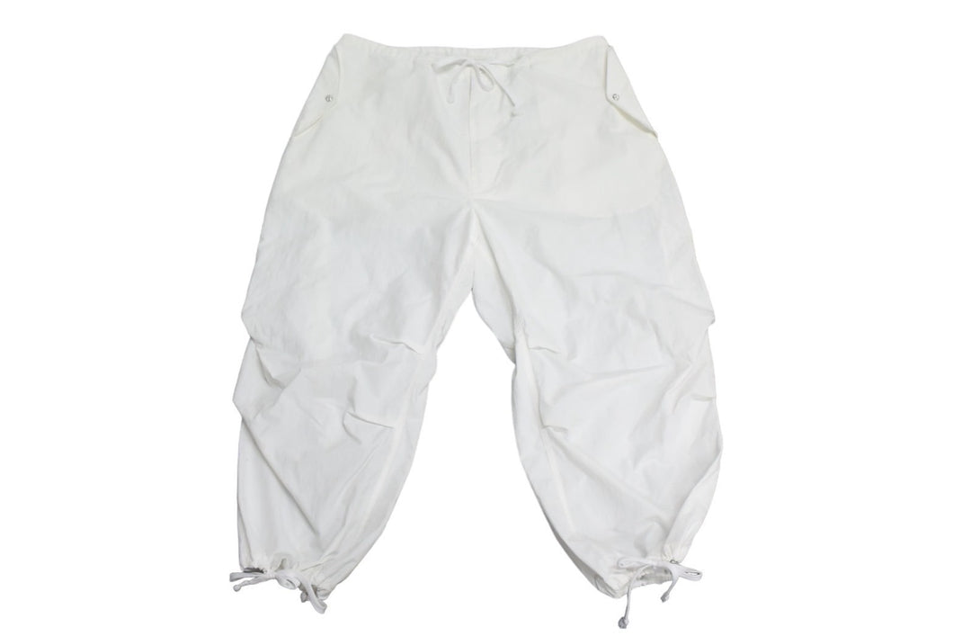 CHROME HEARTS クロムハーツ パラシュートパンツ ポリアミド ホワイト シルバー925金具 ONE SIZE 美品 中古 4c067584