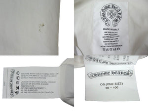 CHROME HEARTS クロムハーツ パラシュートパンツ ポリアミド ホワイト シルバー925金具 ONE SIZE 美品 中古 4c067584