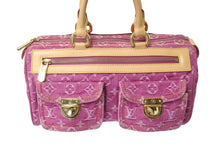 Load image into Gallery viewer, 極美品 LOUIS VUITTON ルイヴィトン ネオスピーディ ハンドバッグ M95214 モノグラムデニム ゴールド金具 ピンク 中古 4c067590