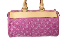 Load image into Gallery viewer, 極美品 LOUIS VUITTON ルイヴィトン ネオスピーディ ハンドバッグ M95214 モノグラムデニム ゴールド金具 ピンク 中古 4c067590