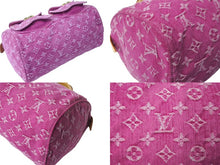 Load image into Gallery viewer, 極美品 LOUIS VUITTON ルイヴィトン ネオスピーディ ハンドバッグ M95214 モノグラムデニム ゴールド金具 ピンク 中古 4c067590