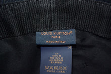 Load image into Gallery viewer, 極美品 LOUISVUITTON ルイヴィトン セーラーハット バケットハット M7499M イタリア製 コットン ブラック ホワイト 中古 4c067593