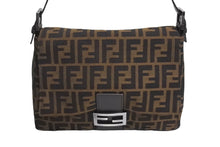 画像をギャラリービューアに読み込む, FENDI フェンディ マンマバケット ハンドバッグ ズッカ柄 ズッカブラウン シルバー金具 美品 中古 4c067595 