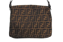 画像をギャラリービューアに読み込む, FENDI フェンディ マンマバケット ハンドバッグ ズッカ柄 ズッカブラウン シルバー金具 美品 中古 4c067595 
