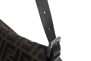 FENDI フェンディ マンマバケット ハンドバッグ ズッカ柄 ズッカブラウン シルバー金具 美品 中古 4c067595 