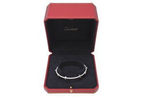 Cartier カルティエ エクル ドゥ バングル ブレスレット B6049600 750ホワイトゴールド シルバー金具 美品 中古 4c067596