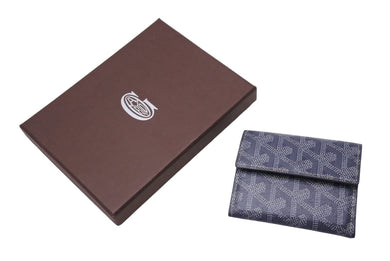 極美品 Goyard ゴヤールマリニー コインケース 折りたたみ財布 コンパクト財布 小銭入れ フランス製 PVC グレー 中古 4c067597