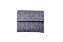 Load image into Gallery viewer, 極美品 Goyard ゴヤールマリニー コインケース 折りたたみ財布 コンパクト財布 小銭入れ フランス製 PVC グレー 中古 4c067597