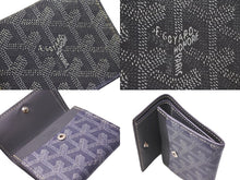 Load image into Gallery viewer, 極美品 Goyard ゴヤールマリニー コインケース 折りたたみ財布 コンパクト財布 小銭入れ フランス製 PVC グレー 中古 4c067597