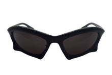 Load image into Gallery viewer, BALENCIAGA バレンシアガ Bat Rectangle サングラス バイオベースインジェクションナイロン ブラック サイズ59□20 美品 中古 4c067599
