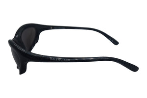 BALENCIAGA バレンシアガ Bat Rectangle サングラス バイオベースインジェクションナイロン ブラック サイズ59□20 美品 中古 4c067599
