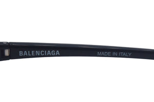 BALENCIAGA バレンシアガ Bat Rectangle サングラス バイオベースインジェクションナイロン ブラック サイズ59□20 美品 中古 4c067599