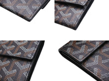 Load image into Gallery viewer, GOYARD ゴヤール マリニー ウォレット コインケース MARIGNPMLTY01CL01P ブラック フランス製 PVC レザー 美品 中古 4c067605