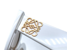 Load image into Gallery viewer, 新品同様 LOEWE ロエベ サングラス LW40051F サイズ53□21 145 ホワイト ブラウン プラスチック アナグラムロゴ 中古 4c067609