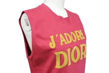 Load image into Gallery viewer, 極美品 Christian Dior クリスチャンディオール J&#39;ADORE ジャドール タンクトップ 2A12155300 サイズ42 ガリアーノ期 ピンク イエロー 中古 4c067611
