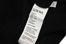 Load image into Gallery viewer, LOEWE ロエベ クロップド アナグラム タンクトップ S540Y07XAG サイズXS ブラック ホワイト コットン ポリウレタン 美品 中古 4c067613
