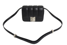 Load image into Gallery viewer, Givenchy ジバンシー ショルダーバッグ 4G キルティング レザー スモール シルバー金具 ブラック 美品 中古 4c067614