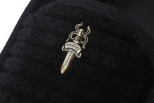 Load image into Gallery viewer, 極美品 CHROMEHEARTS クロムハーツ ダガー装飾 コーデュロイ スリッポン シューズ コーデュロイ シルバー925 37 中古 4c067616