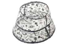 Load image into Gallery viewer, 極美品 CHROME HEARTS クロムハーツ バケットハット サイズM/L ブラック クリア ビニール 総柄 ロゴ プリント 中古 4c067618