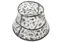 Load image into Gallery viewer, 極美品 CHROME HEARTS クロムハーツ バケットハット サイズM/L ブラック クリア ビニール 総柄 ロゴ プリント 中古 4c067618