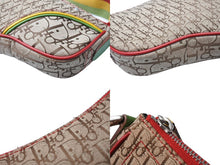 Load image into Gallery viewer, 極美品 Christian Dior クリスチャンディオール サドル ショルダーバッグ トロッター柄 レザー キャンバス シルバー金具 中古 4c067620