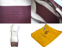 Load image into Gallery viewer, 新品未使用 GOYARD ゴヤール プリュメ ポーチウォレット ショルダーバッグ バーガンディ PVC レザー シルバー金具 中古 4c067629