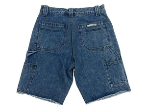 CHROME HEARTS クロムハーツ デニムカーペンターカットオフショートパンツ インディゴ シルバー925 サイズ30 美品 中古 4c067645