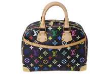 Load image into Gallery viewer, 新品同様 LOUIS VUITTON ルイヴィトン ハンドバッグ トゥルーヴィル ブラック 村上隆 M92662 マルチカラー ゴールド金具 中古 4c067649