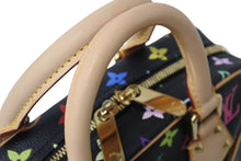 Load image into Gallery viewer, 新品同様 LOUIS VUITTON ルイヴィトン ハンドバッグ トゥルーヴィル ブラック 村上隆 M92662 マルチカラー ゴールド金具 中古 4c067649