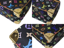 Load image into Gallery viewer, 新品同様 LOUIS VUITTON ルイヴィトン ハンドバッグ トゥルーヴィル ブラック 村上隆 M92662 マルチカラー ゴールド金具 中古 4c067649