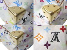 Load image into Gallery viewer, LOUIS VUITTON×村上隆 ルイヴィトン ハンドバッグ スピーディ30 M92643 ホワイト マルチカラー ゴールド金具 中古 4c067650