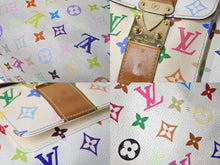 Load image into Gallery viewer, LOUIS VUITTON×村上隆 ルイヴィトン ハンドバッグ スピーディ30 M92643 ホワイト マルチカラー ゴールド金具 中古 4c067650