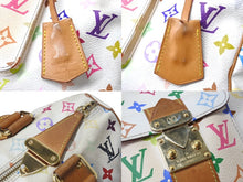 Load image into Gallery viewer, LOUIS VUITTON×村上隆 ルイヴィトン ハンドバッグ スピーディ30 M92643 ホワイト マルチカラー ゴールド金具 中古 4c067650