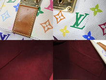 Load image into Gallery viewer, LOUIS VUITTON×村上隆 ルイヴィトン ハンドバッグ スピーディ30 M92643 ホワイト マルチカラー ゴールド金具 中古 4c067650