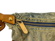 Load image into Gallery viewer, LouisVuitton ルイヴィトン バギーPM ショルダーバッグ M95049 モノグラムデニム ヌメ革 ブルー ゴールド 良品 中古 4c067651